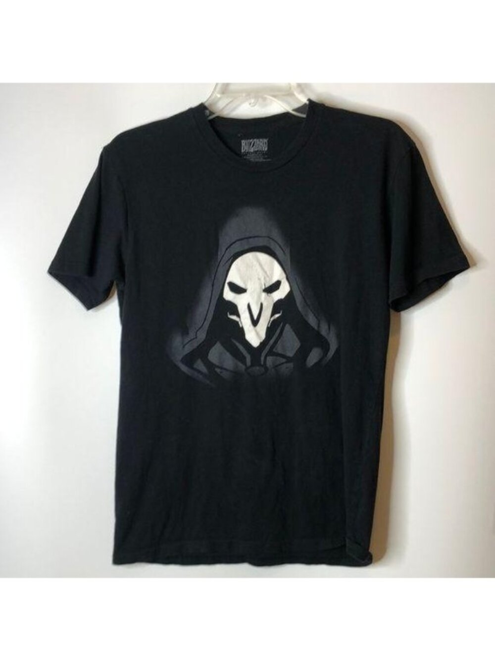 Blizzard Overwatch Reaper Mens Black Graphic Tee Video Game T-Shirt M MEDIUM